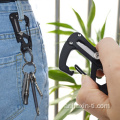 التخييم جيب سكين الأداة EDC Titanium keychain carabiner